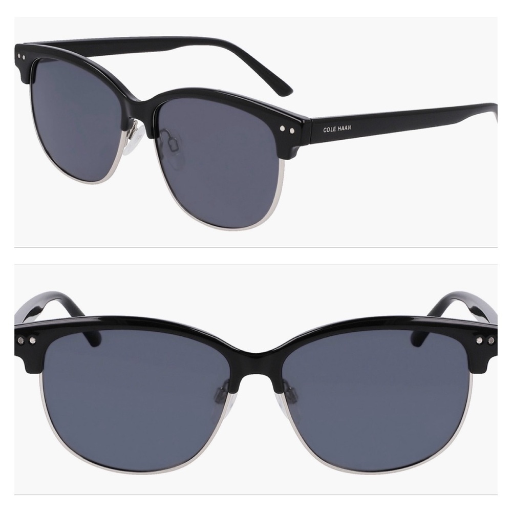 Cole Haan 55mm Half Rim Polarized Sunglasses